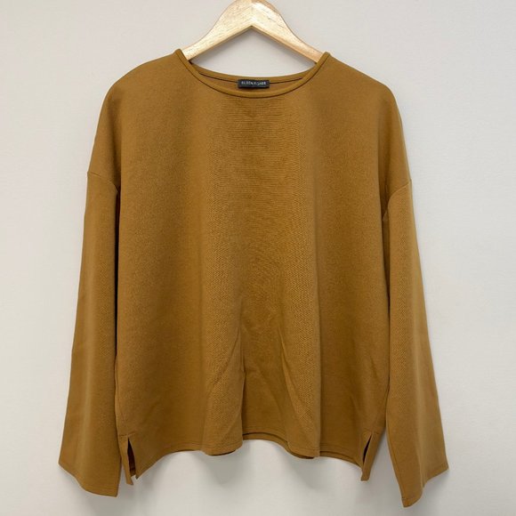 Eileen Fisher 3X Flex Ponte Box-Top Long Sleeve Shirt - Picture 4 of 15